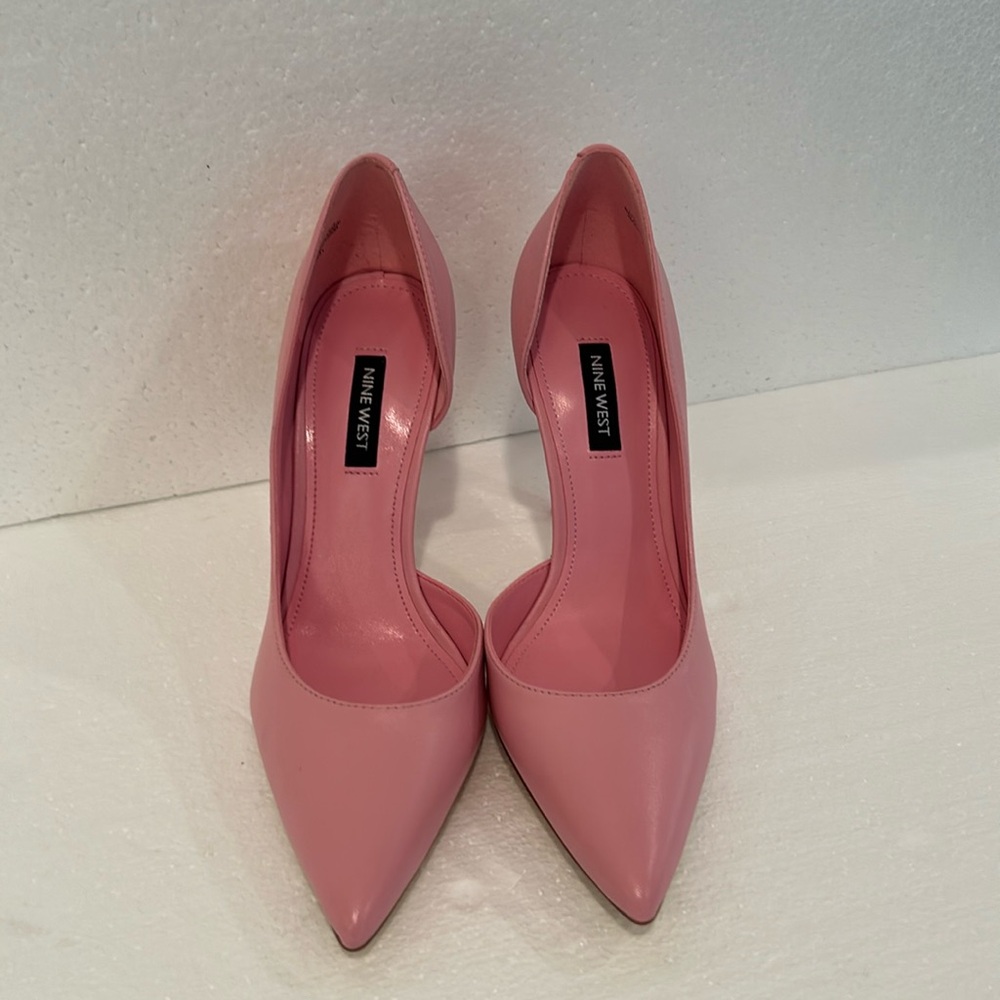 New Folowe d'Orsay Pointy Toe Pumps in Pink Patent, sz 7M